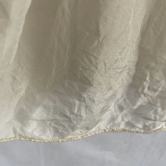 100% Italian Silk Italian Lace Blouse Romantic Wedding Top Made in Italy Small - Picture 9 of 12